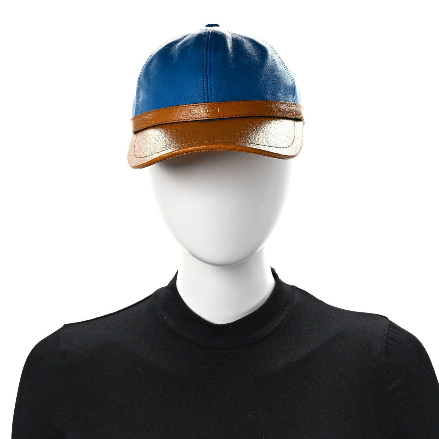 Gucci Lambskin Baseball M Hat Blue 2 of 9