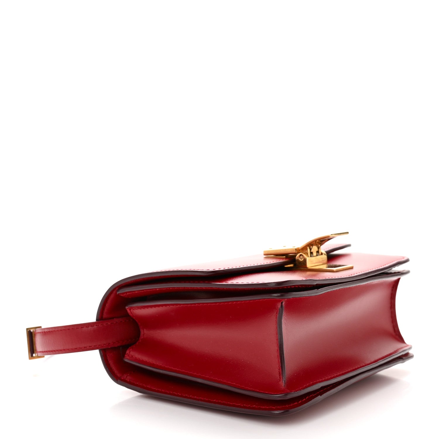 Celine Smooth Calfskin Small Classic Box Flap Bag Red 4 of 10