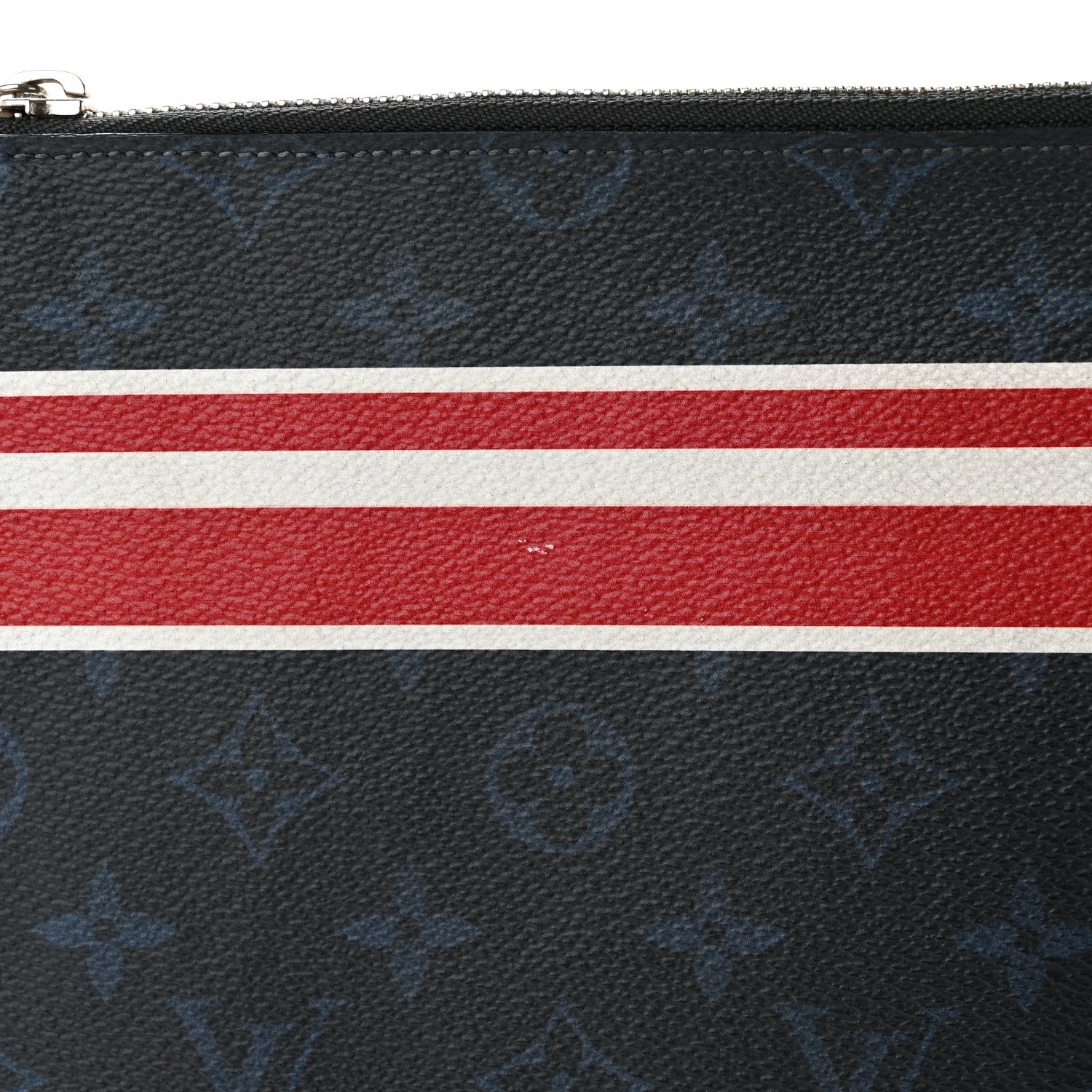 Louis Vuitton Monogram Cobalt Striped Pochette Jour GM 12 of 13