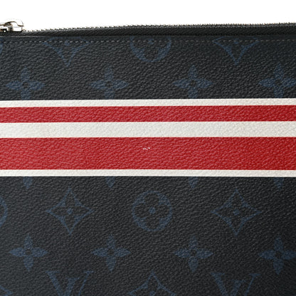 Louis Vuitton Monogram Cobalt Striped Pochette Jour GM 12 of 13