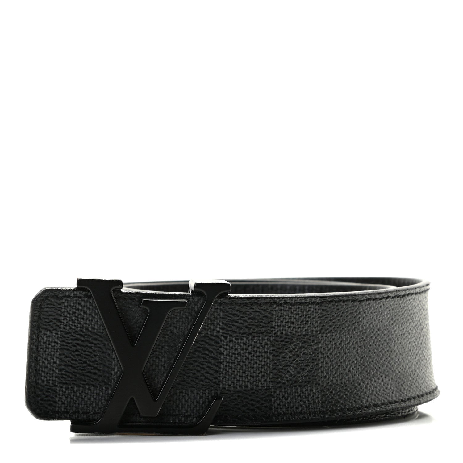 Louis Vuitton Damier Graphite 40mm LV Initiales Belt 95 38 1 of 4