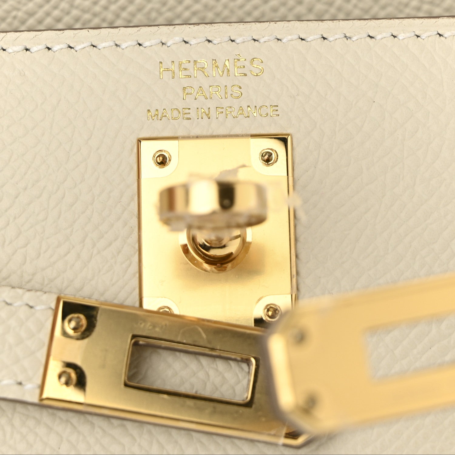 Hermes Epsom Kelly Sellier 25 Craie 6 of 11
