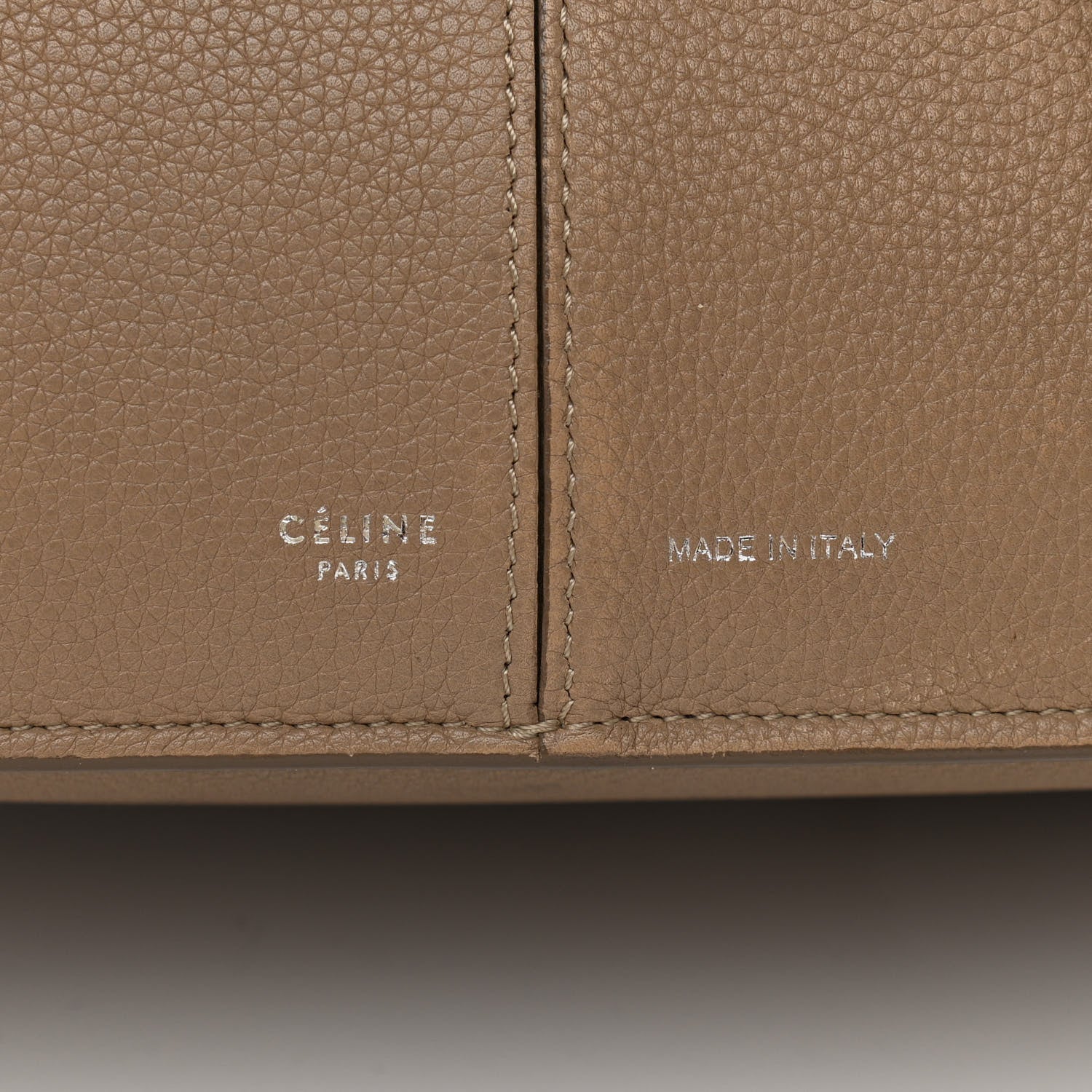 Celine Baby Grained Calfskin Small Tri-Fold Bag Light Taupe 7 of 18