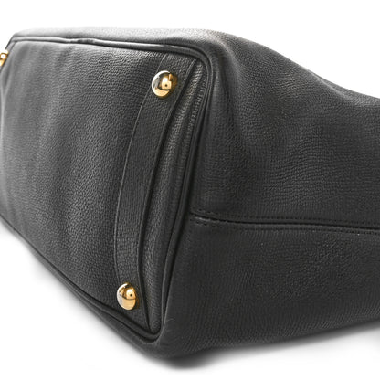 Burberry Grainy Calfskin Medium Honeybrook Tote Black 9 of 9