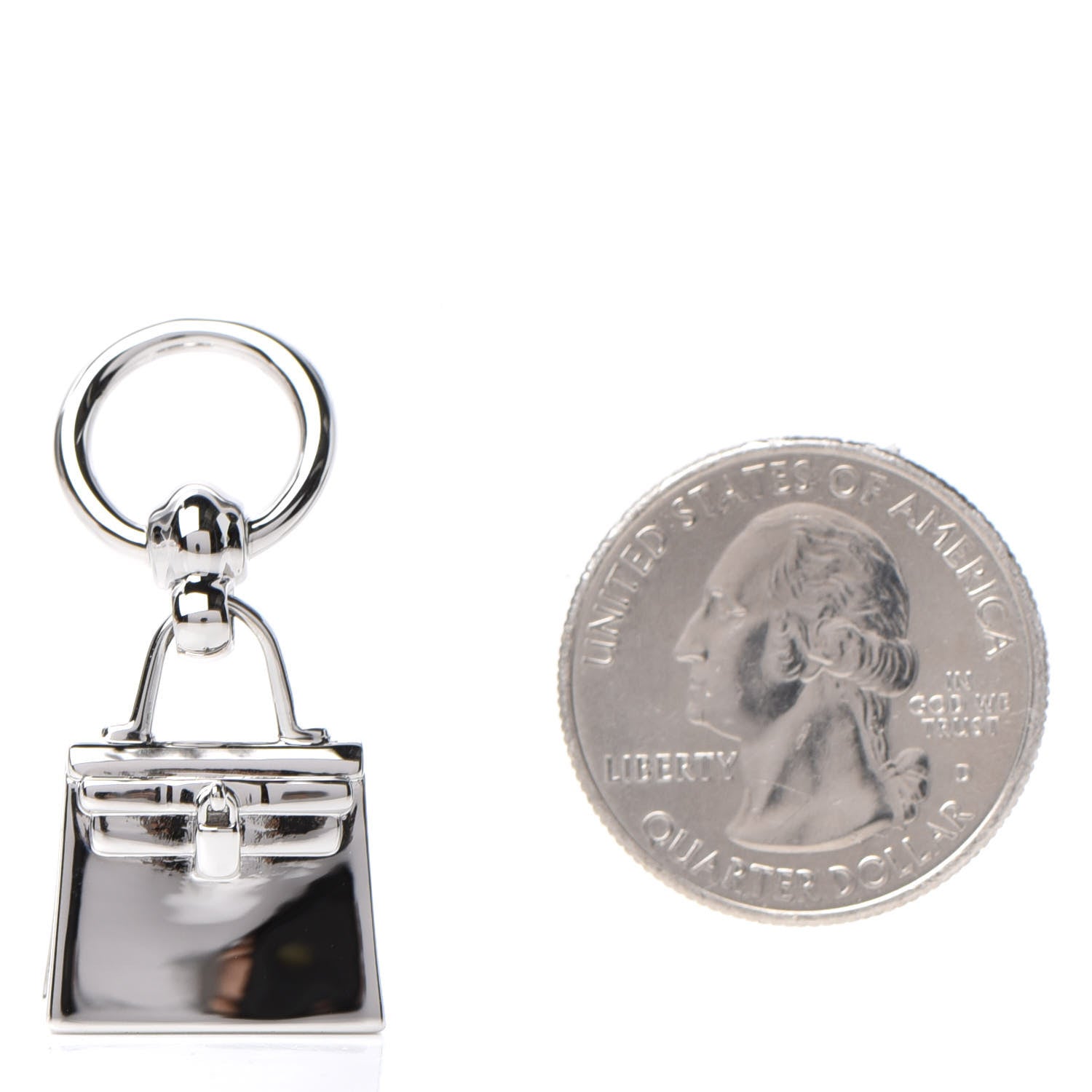 Hermes Palladium Mini Kelly Twilly Ring 2 of 5