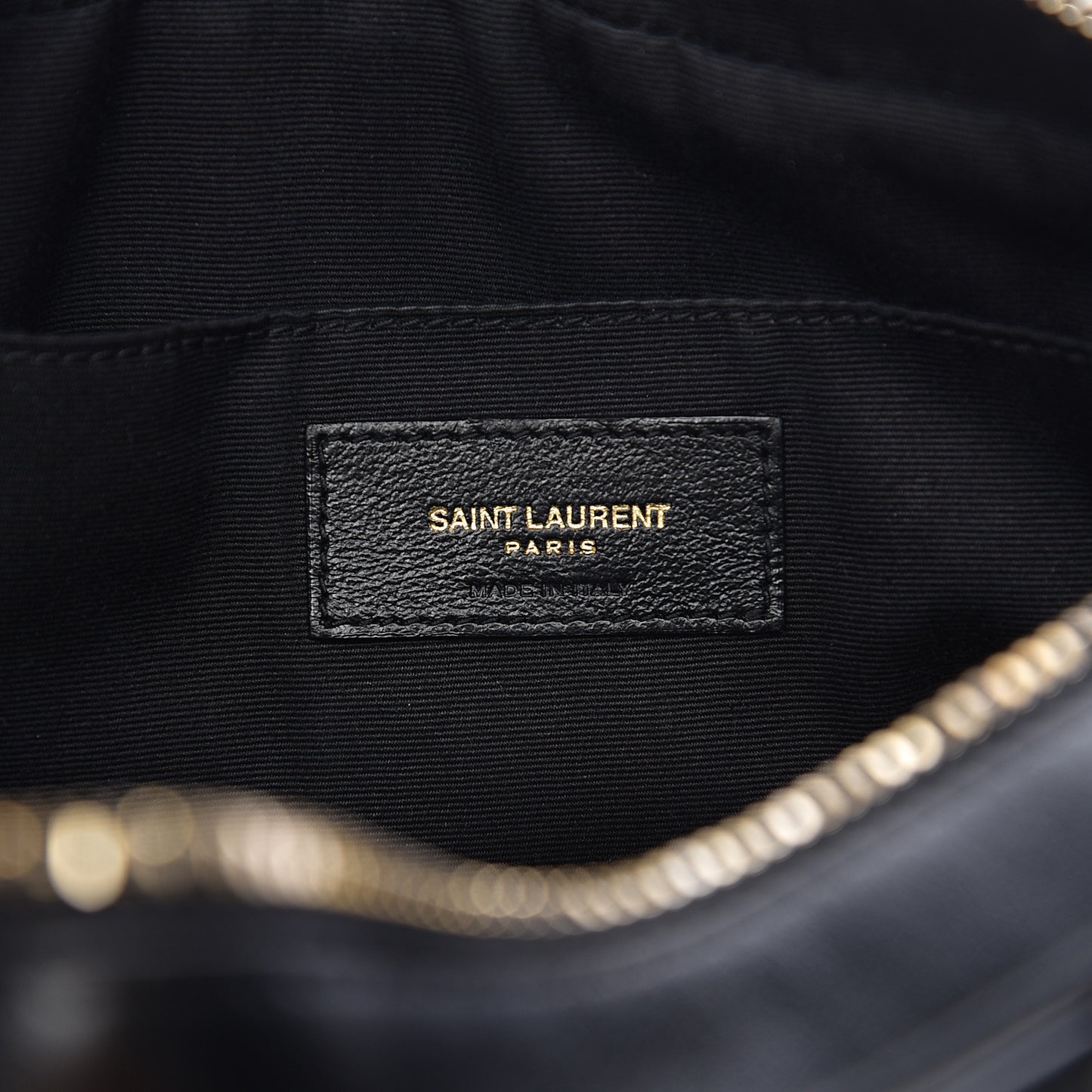 Calfskin Matelasse Monogram Lou Camera Bag Black
