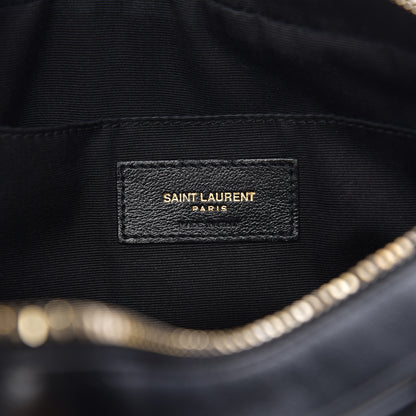 Saint Laurent Calfskin Matelasse Monogram Lou Camera Bag Black 5 of 9