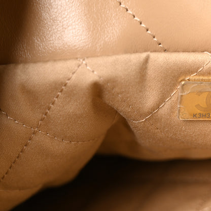 Chanel Shiny Calfskin Quilted Small Chanel 22 Beige 7 of 10