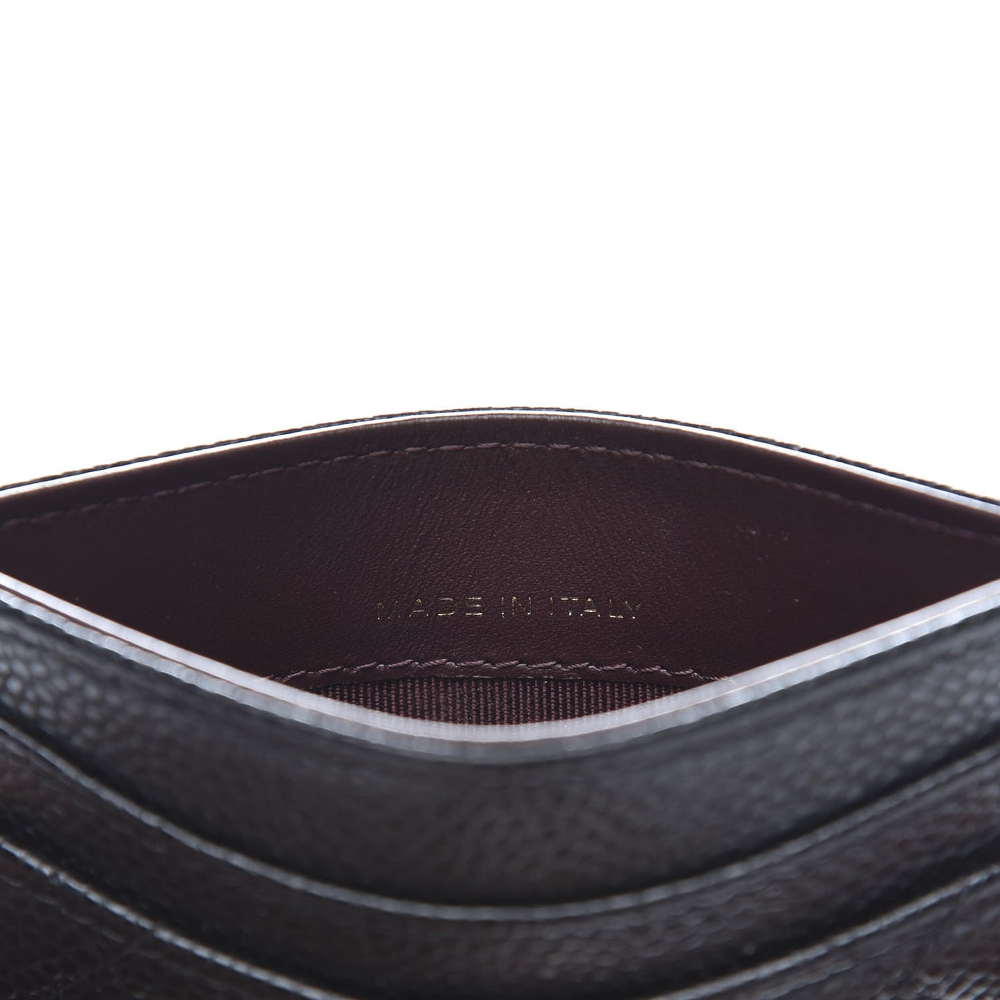 Caviar Quilted Card Holder Black