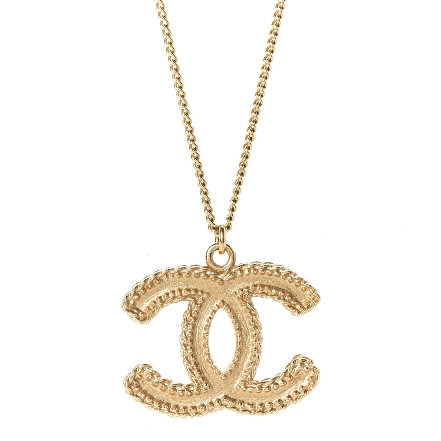 CC Necklace Matte Gold