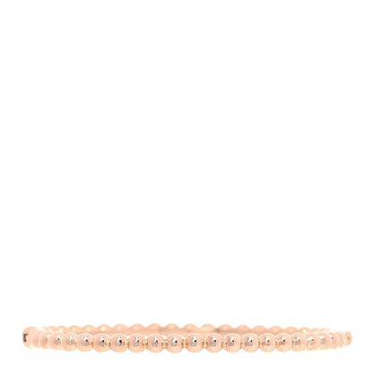 Van Cleef & Arpels 18K Rose Gold Perlee Pearls of Gold Bracelet S 1 of 4