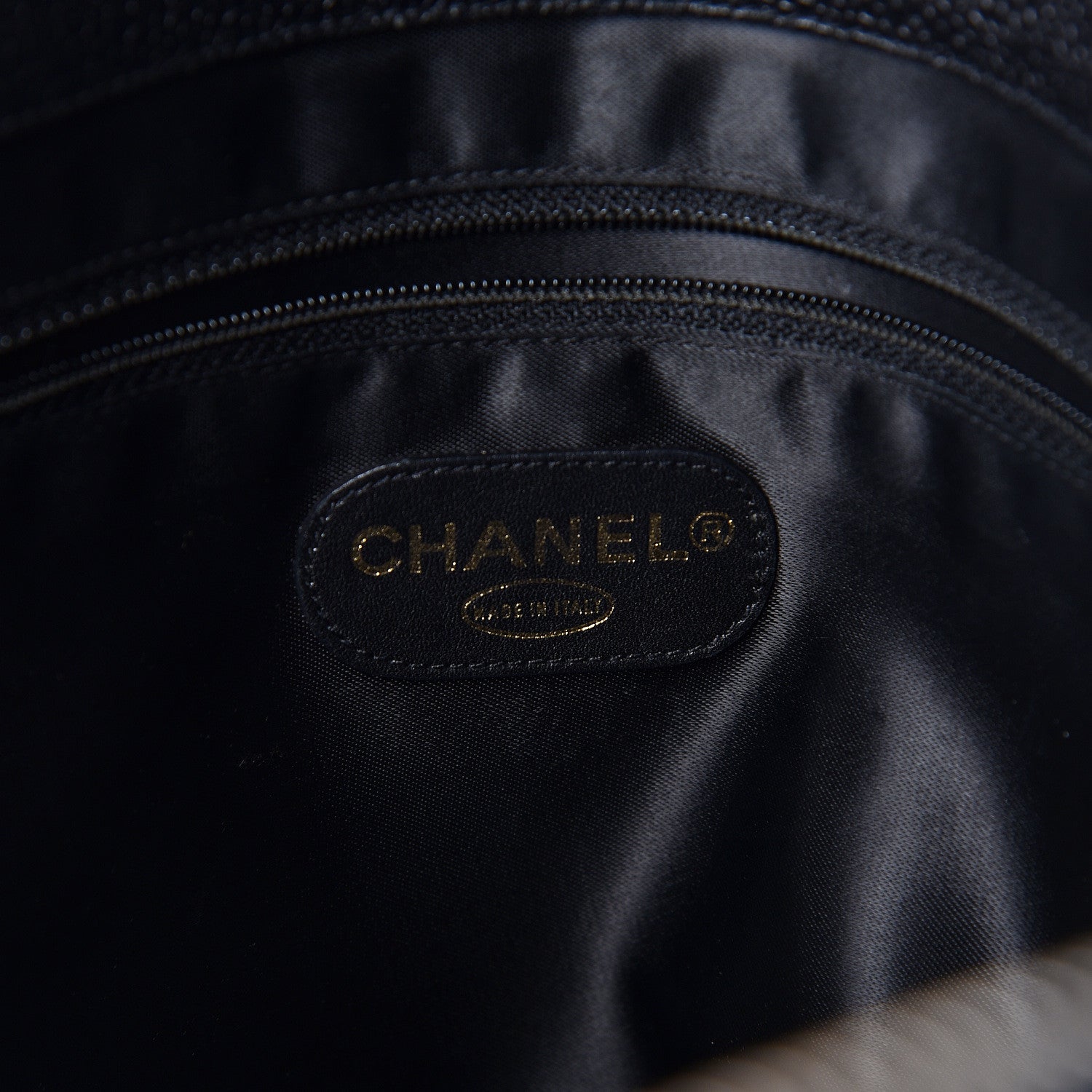 Chanel Caviar Large CC Shoulder Bag Black 6 of 12