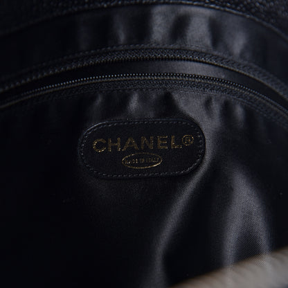 Chanel Caviar Large CC Shoulder Bag Black 6 of 12