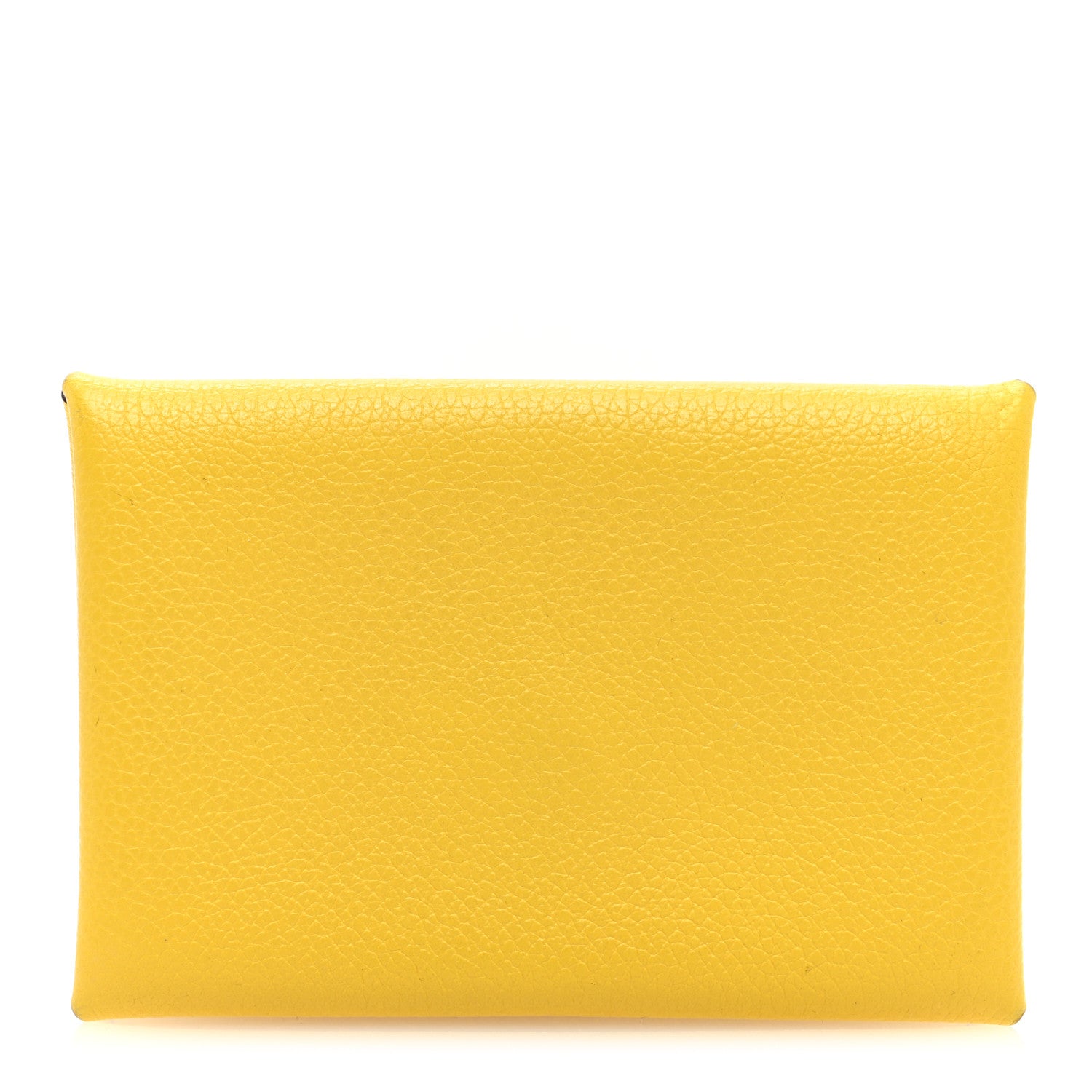 Hermes Evercolor Calvi Card Case Jaune De Naples 1 of 6