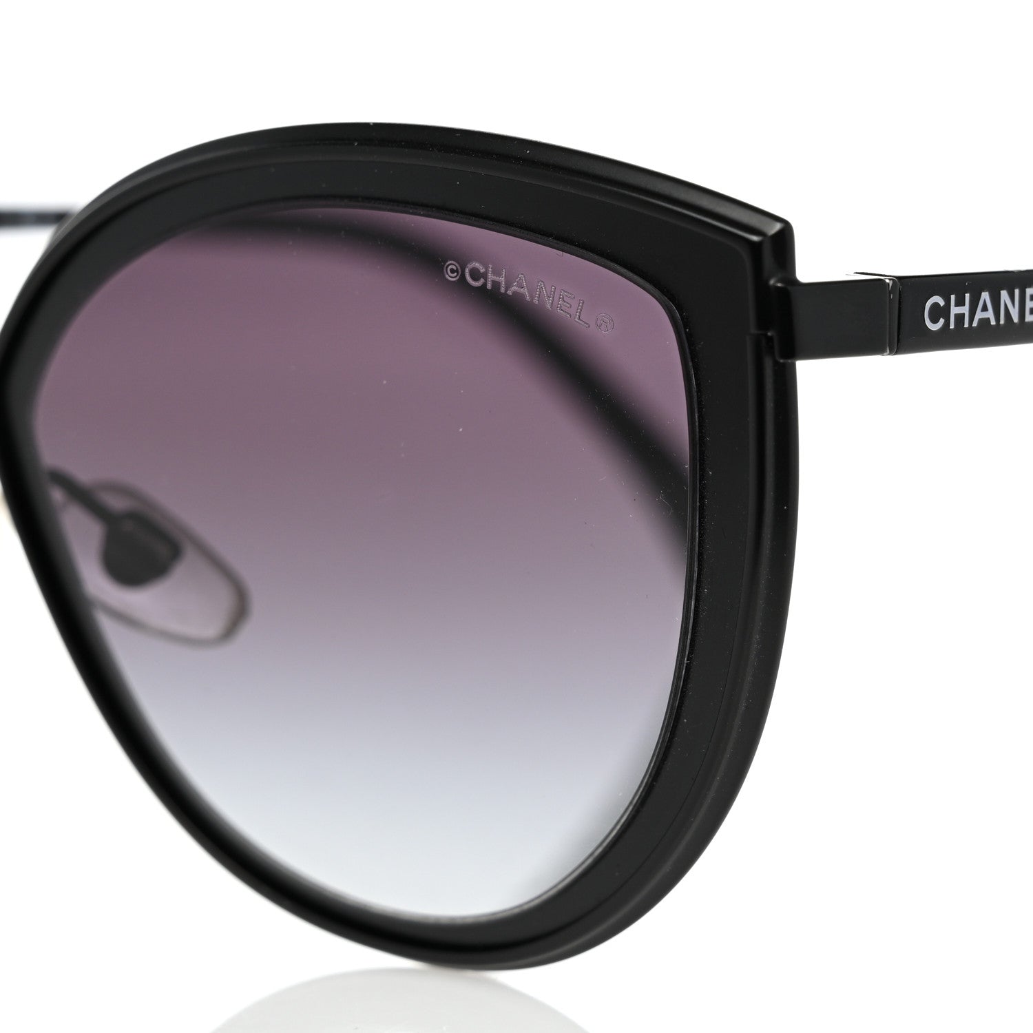 Chanel Cat Eye Sunglasses 4222 Black 5 of 8