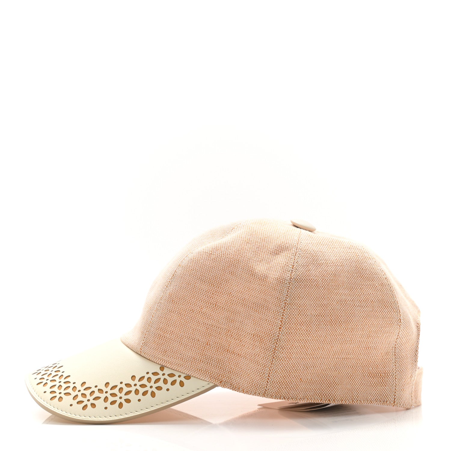 Hermes Linen Cotton Canvas Garden Party Serena Cap 56 Jaune Itauba 3 of 7