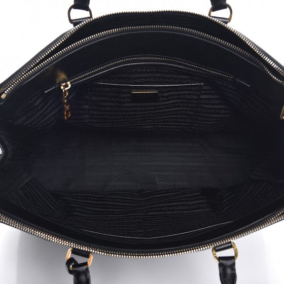 Prada Saffiano Lux Extra Large Galleria Double Zip Tote Black 5 of 14