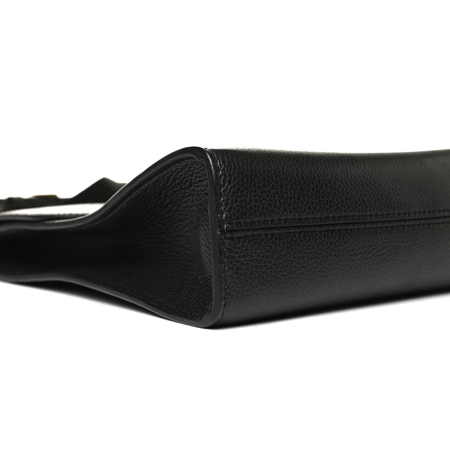 Natural Grain Calfskin Antony Messenger Crossbody Black