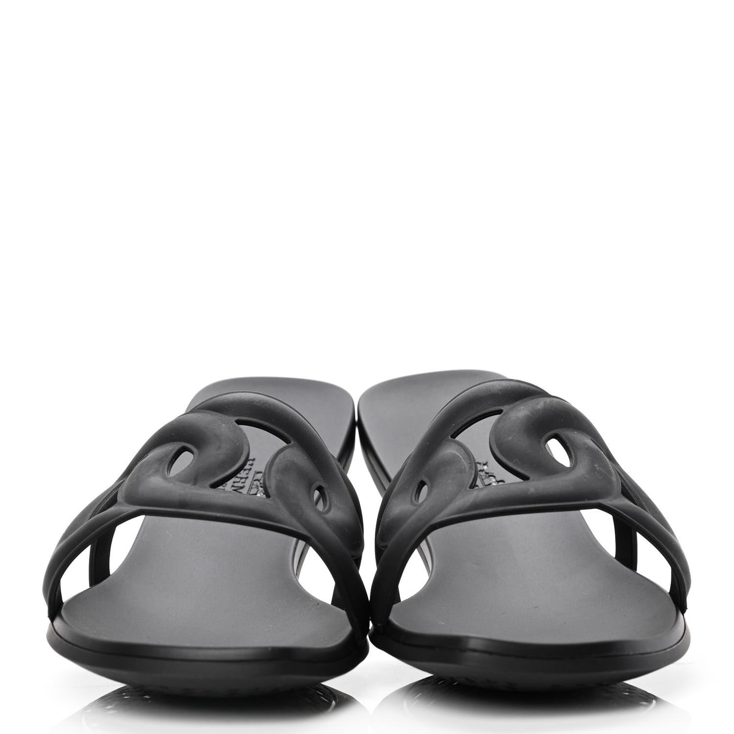 Rubber Aloha Sandals 38 Black