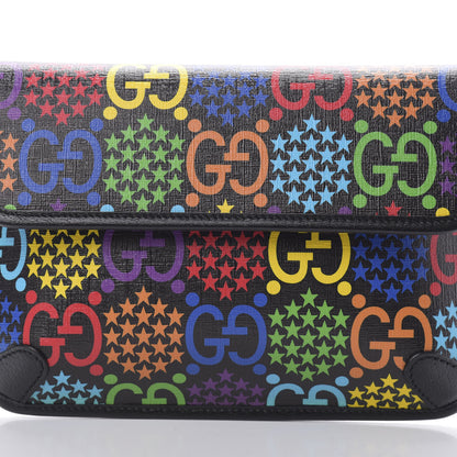 Gucci GG Supreme Monogram Psychedelic Slim Belt Bag Black 8 of 11