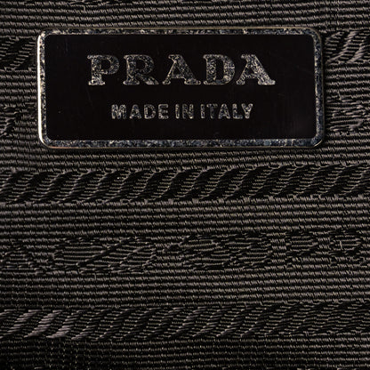 Prada Tessuto Nylon Soft Calfskin Shoulder Bag Brown 5 of 16