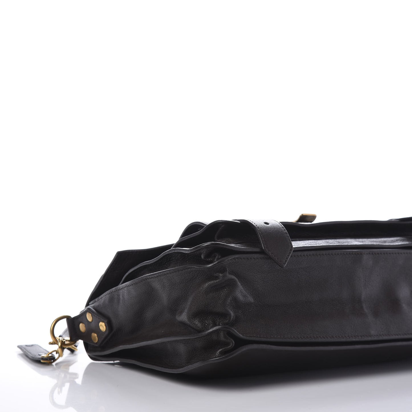 Lambskin Medium PS1 Satchel Dark Chocolate