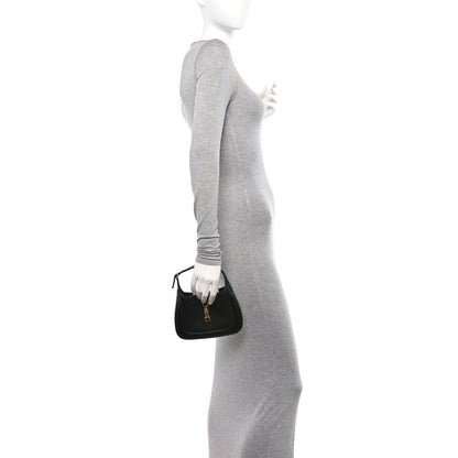 Gucci Boarded Dyana Lux Calfskin Mini Jackie 1961 Hobo Black 2 of 10