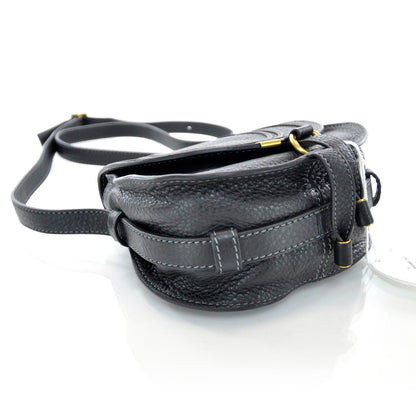 Chloe Leather Marcie Round Crossbody Bag Black 4 of 7
