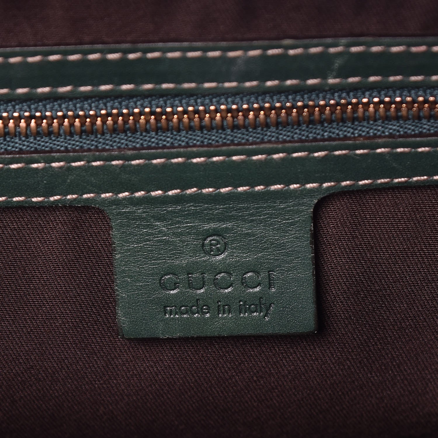 Gucci Guccissima Large Wave Boston Green 6 of 15