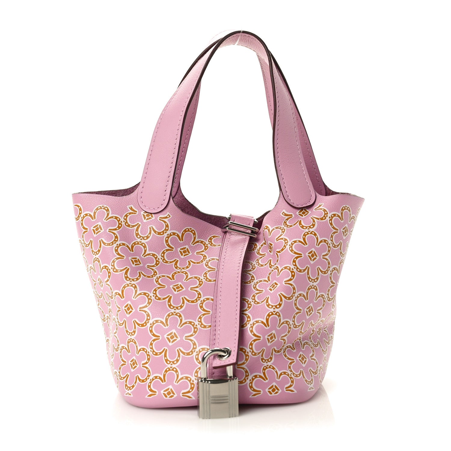 Hermes Swift Micro Lucky Daisy Picotin Lock Mauve Sylvestre 1 of 8