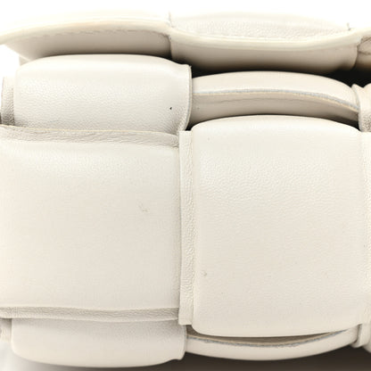Bottega Veneta Lambskin Maxi Intreccio Padded Chain Cassette Crossbody Bag White 17 of 22