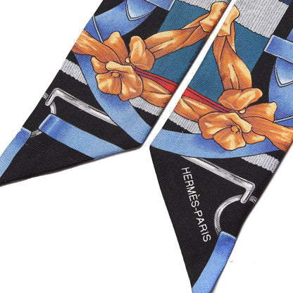 Hermes Silk Grand Manege Twilly 4 of 8