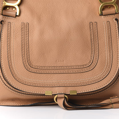 Chloe Calfskin Medium Marcie Satchel Tan 10 of 10