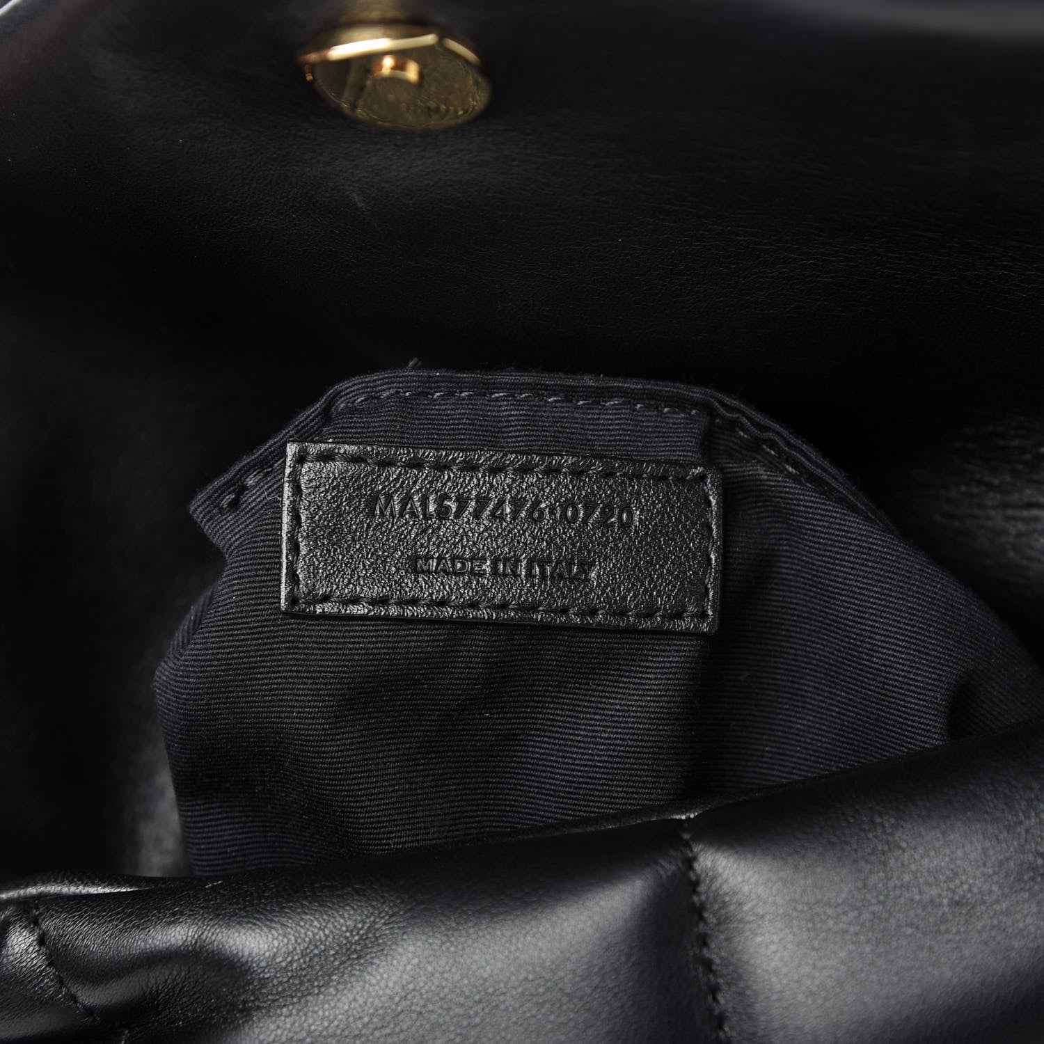 Saint Laurent Lambskin Quilted Small Loulou Puffer Monogram Chain Satchel Black 9 of 11