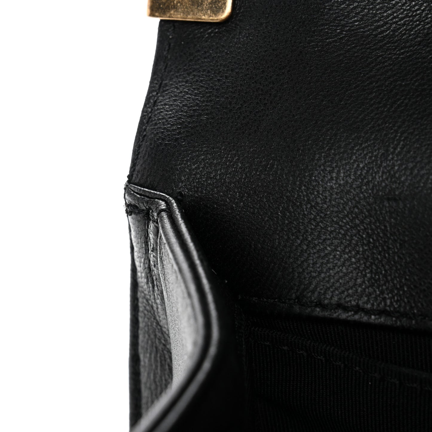 Lambskin Quilted Crest Embellished Medium Boy Flap Black White Blue