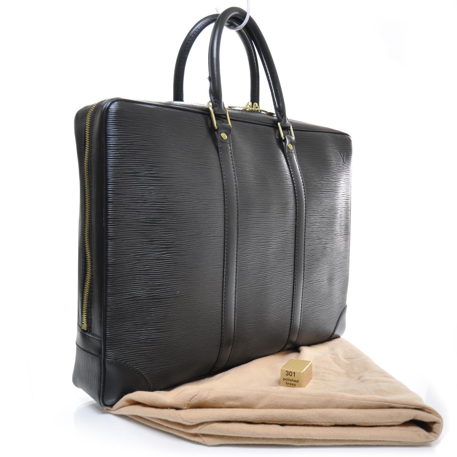 Louis Vuitton Epi Porte-Documents Voyage Briefcase Black 2 of 9