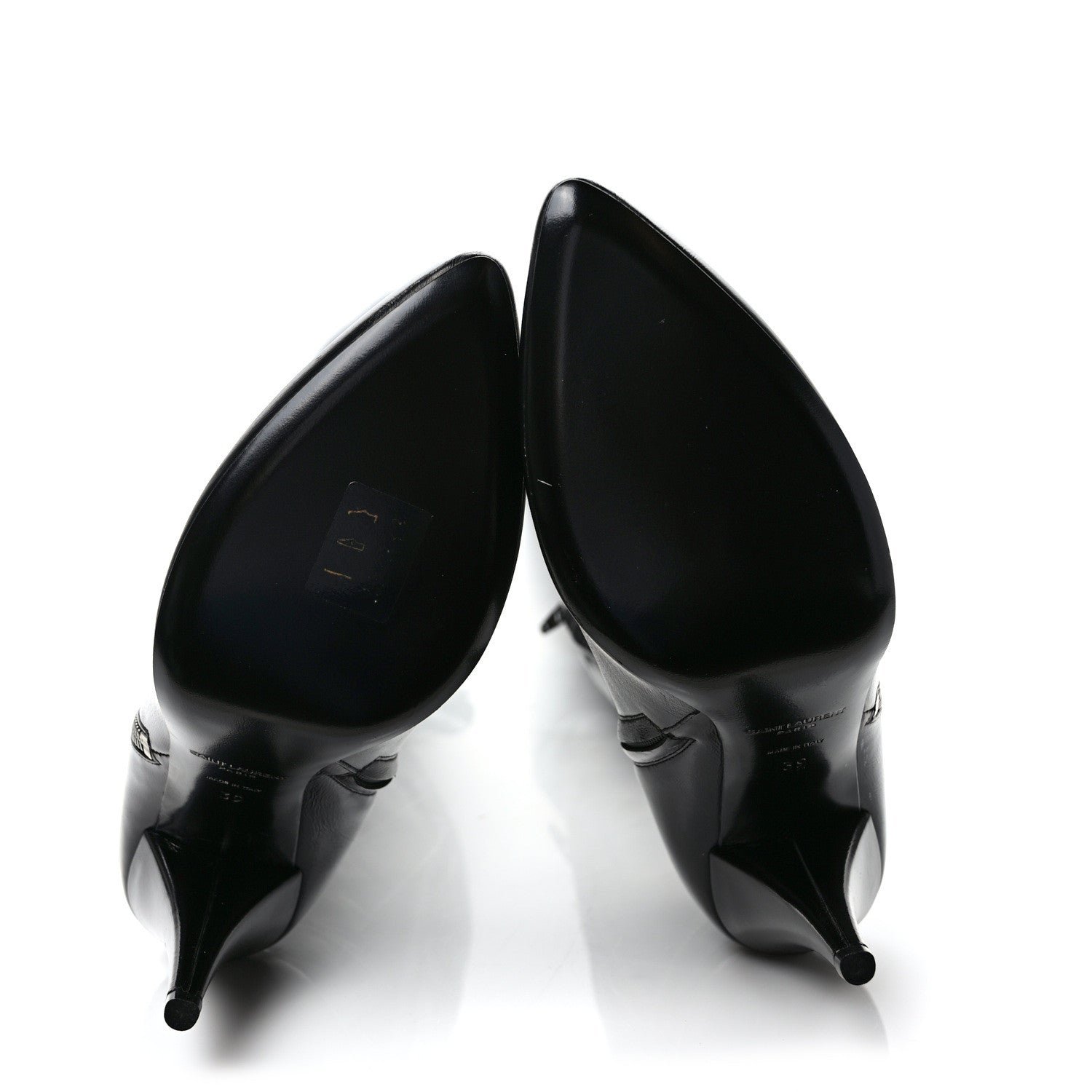 Saint Laurent Nappa Fetish 105 Zip Over The Knee Boots 39 Black 5 of 7