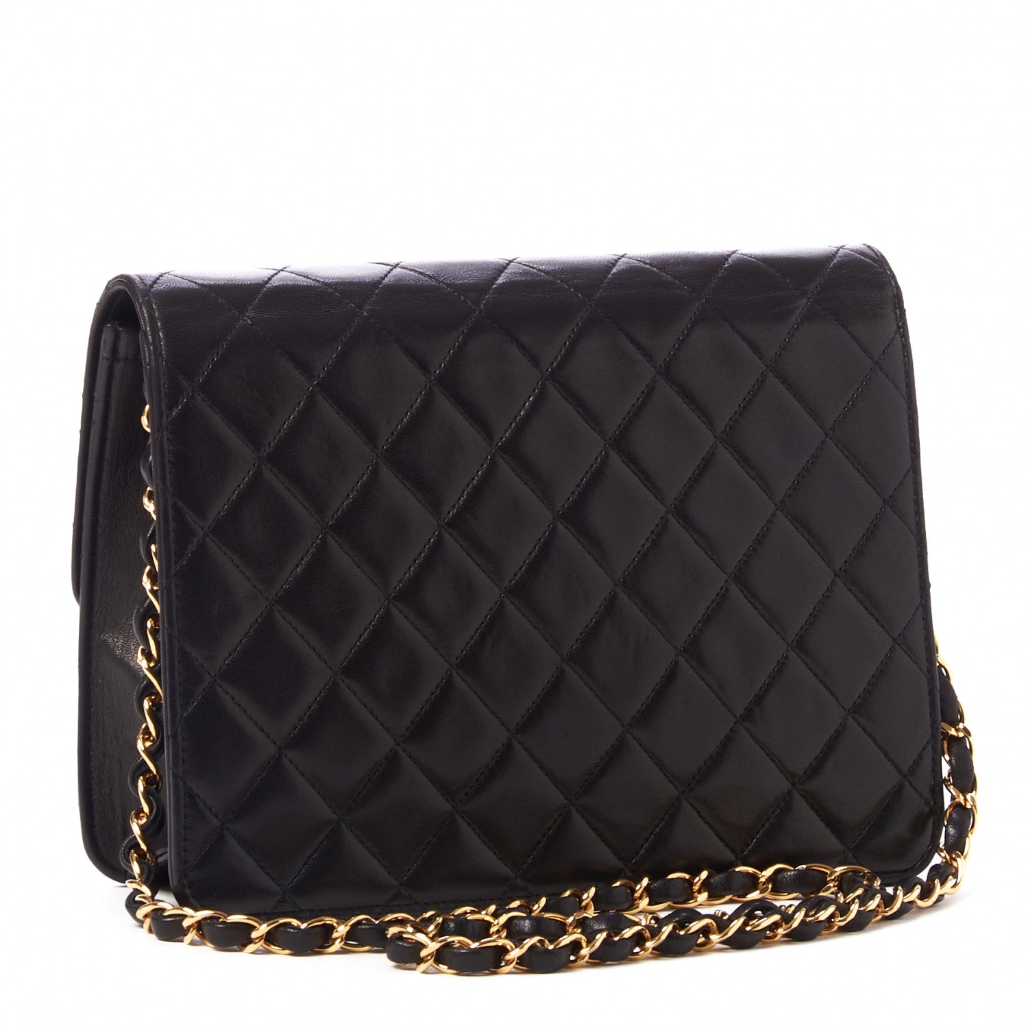 Chanel Lambskin Quilted Small Single Flap Black 3 of 10