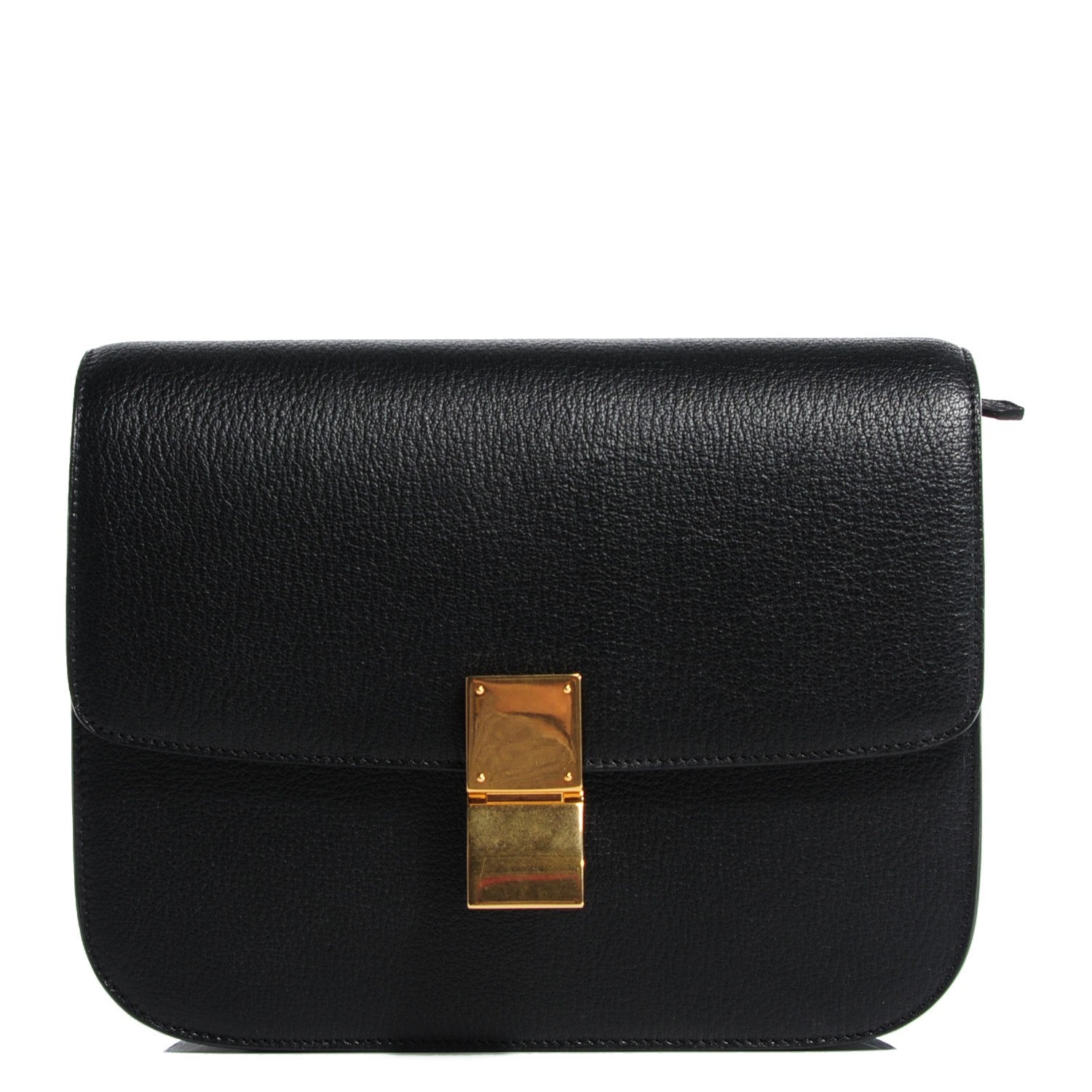 Celine Goatskin Medium Classic Box Flap Bag Black 1 of 8