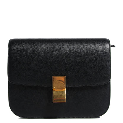 Celine Goatskin Medium Classic Box Flap Bag Black 1 of 8