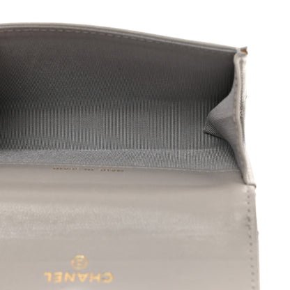 Chanel Lambskin Quilted Chanel 19 Flap Card Holder Grey 5 of 8