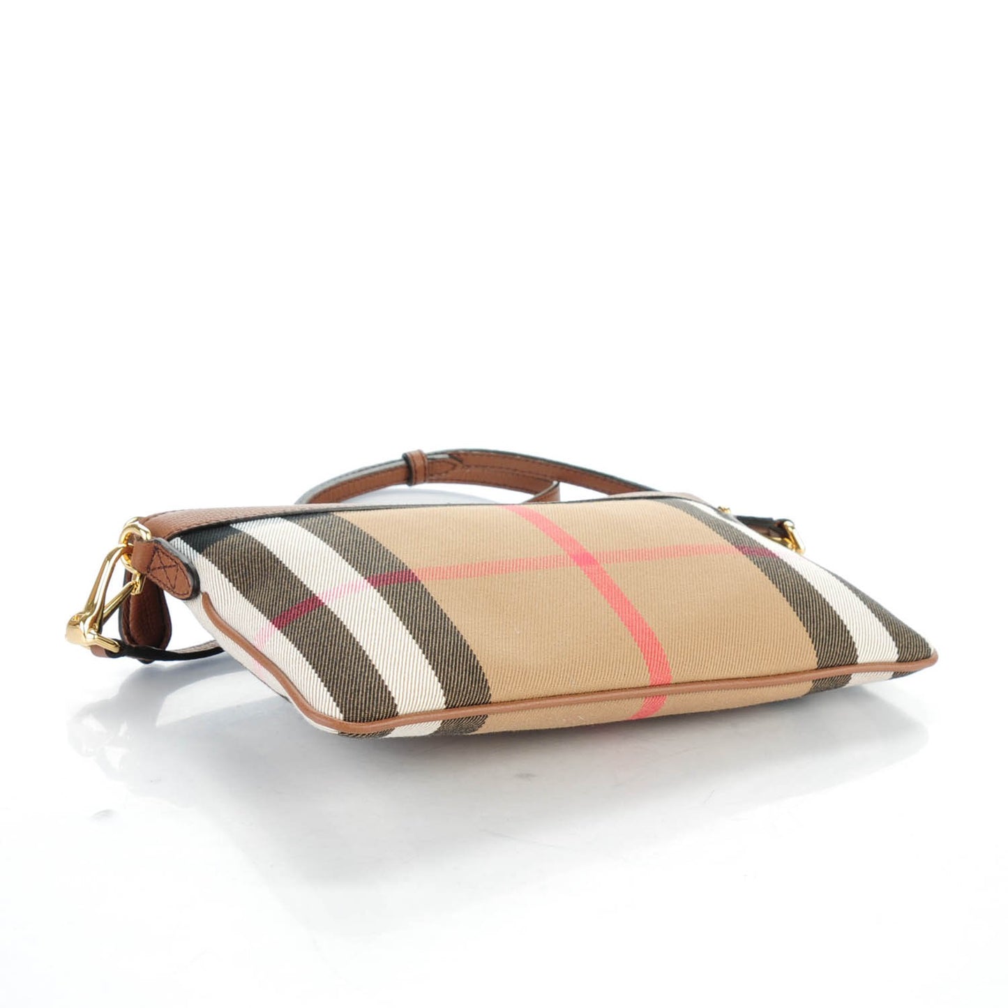 House Check Derby Peyton Crossbody Clutch Bag Tan