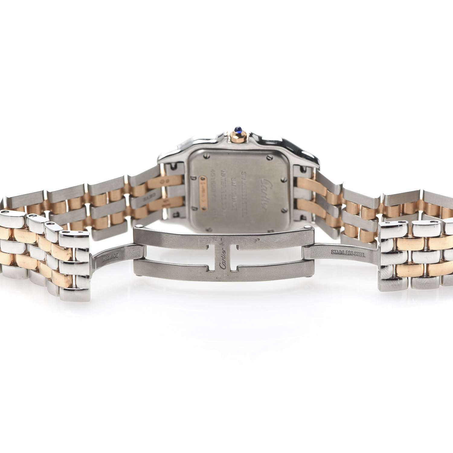 Cartier Stainless Steel 18K Pink Gold Diamond 27mm Panthere Quartz Watch 6 of 7