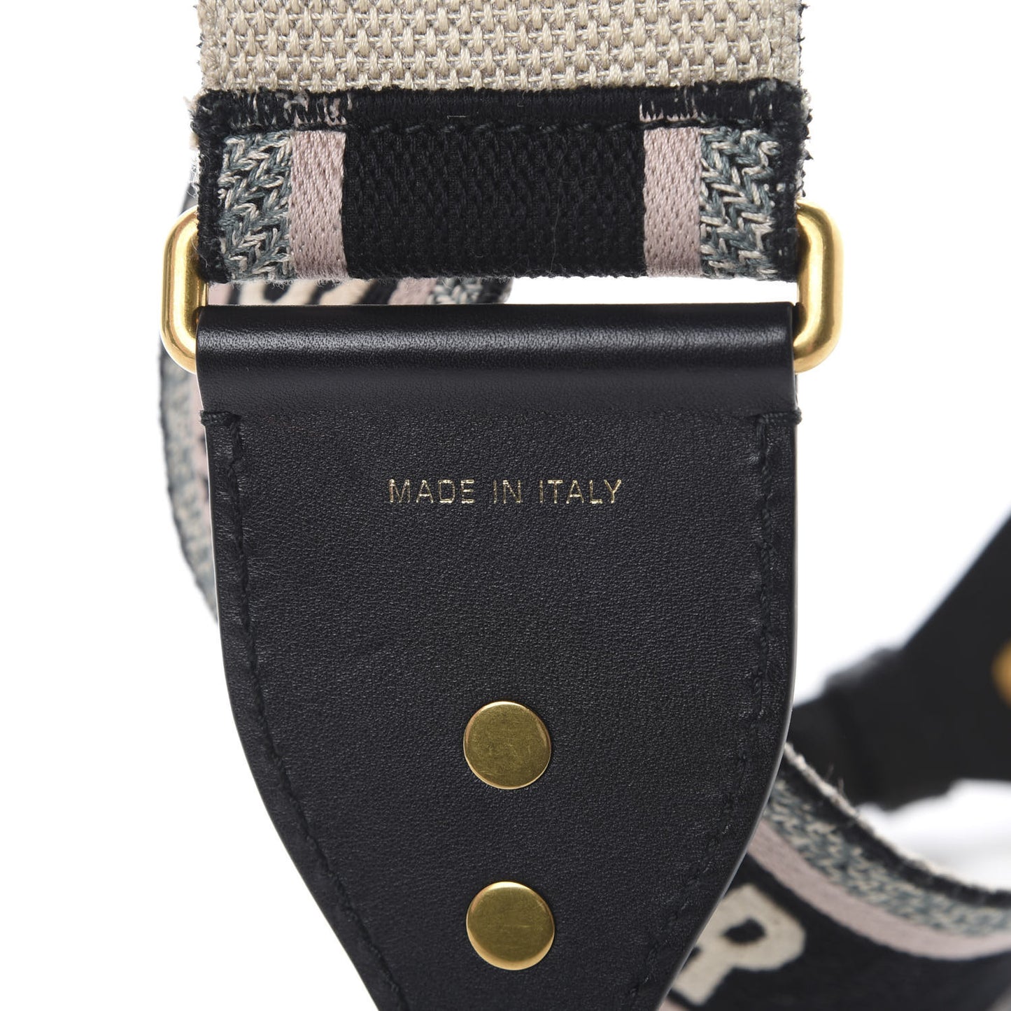 Canvas Embroidered Shoulder Strap Rose Multicolor