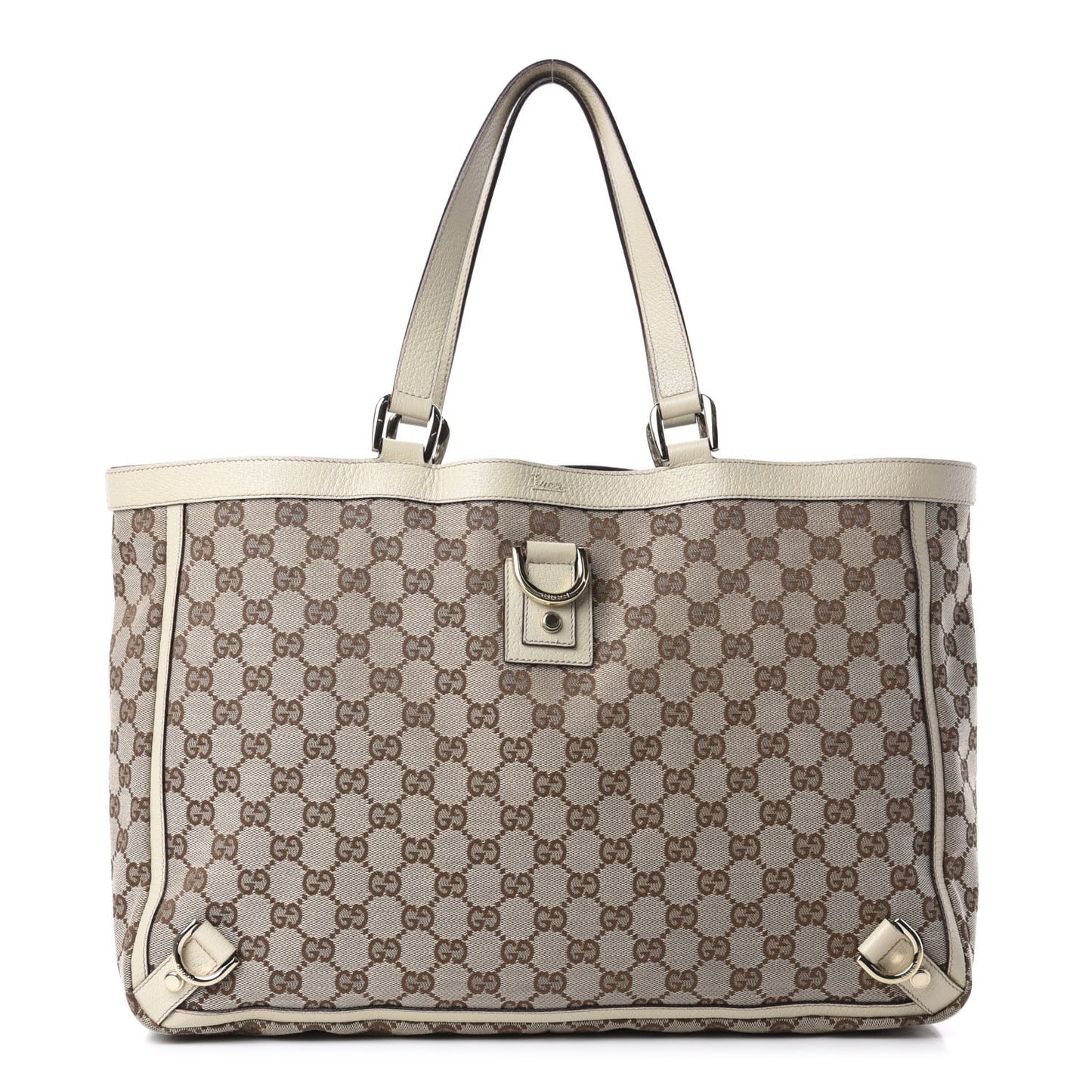 Monogram Large Abbey Tote Off White