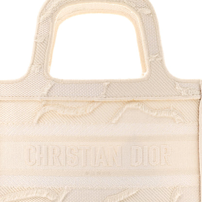 Christian Dior Canvas Embroidered Camouflage Mini Book Tote White 8 of 10