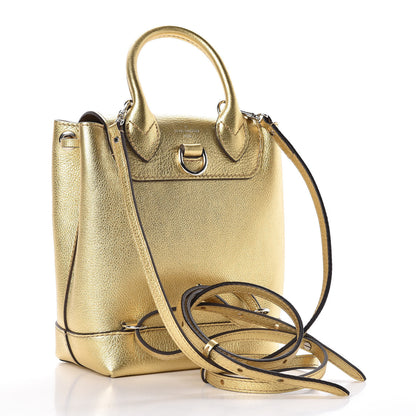 Louis Vuitton Metallic Calfskin Lockme Mini Backpack Gold 3 of 8