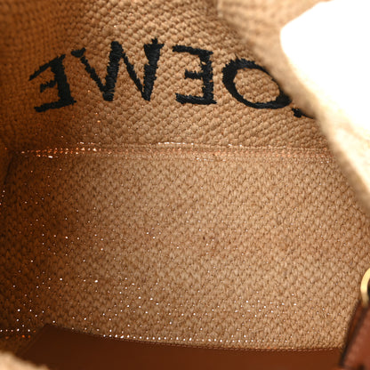 Loewe Raffia Medium Paula's Ibiza Logo Tote Natural Tan 6 of 9