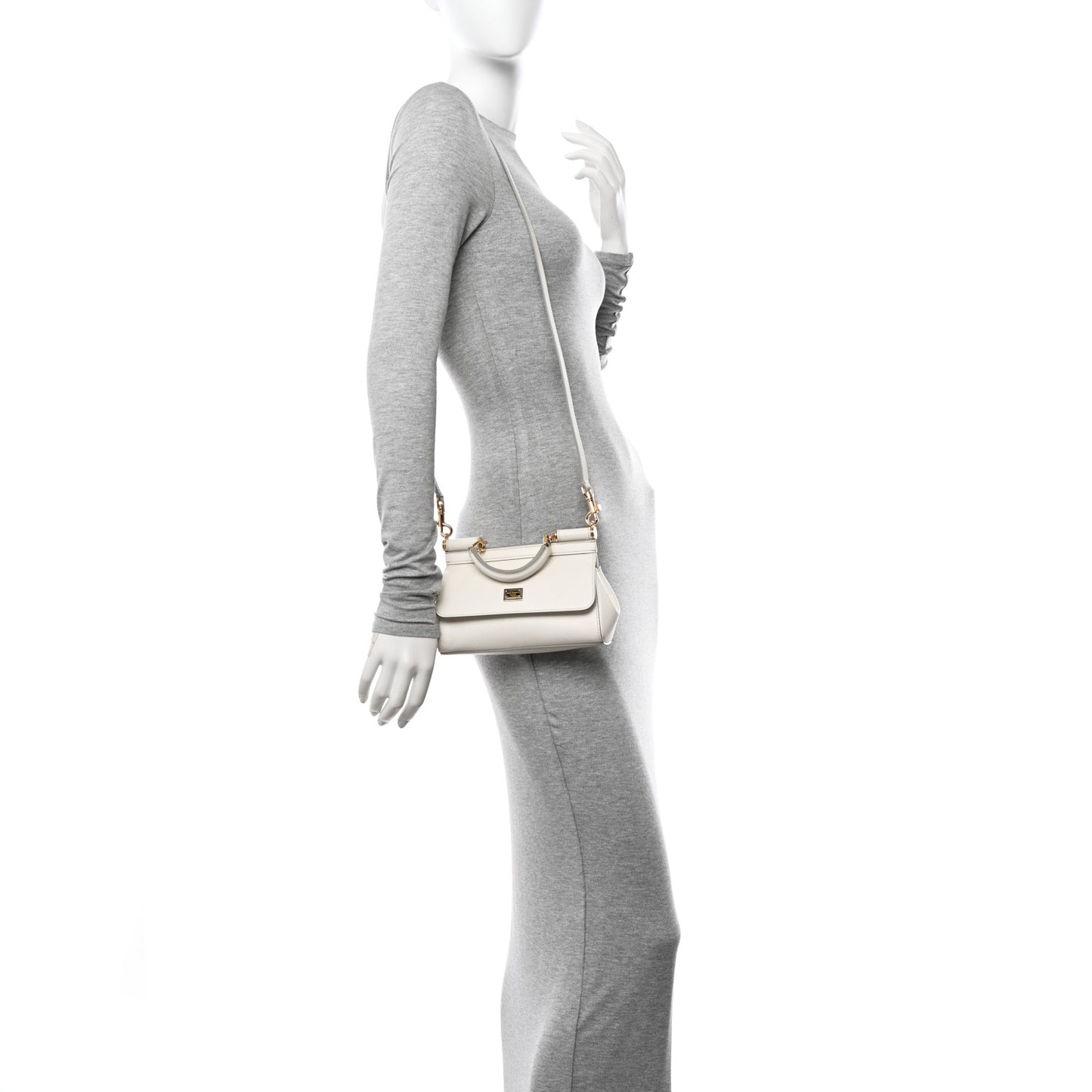 DOLCE GABBANA Dauphine Mini Miss Sicily Bag White