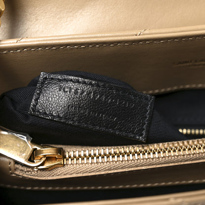 Saint Laurent Calfskin Y Quilted Monogram Medium Loulou Chain Satchel Natural Tan 7 of 10